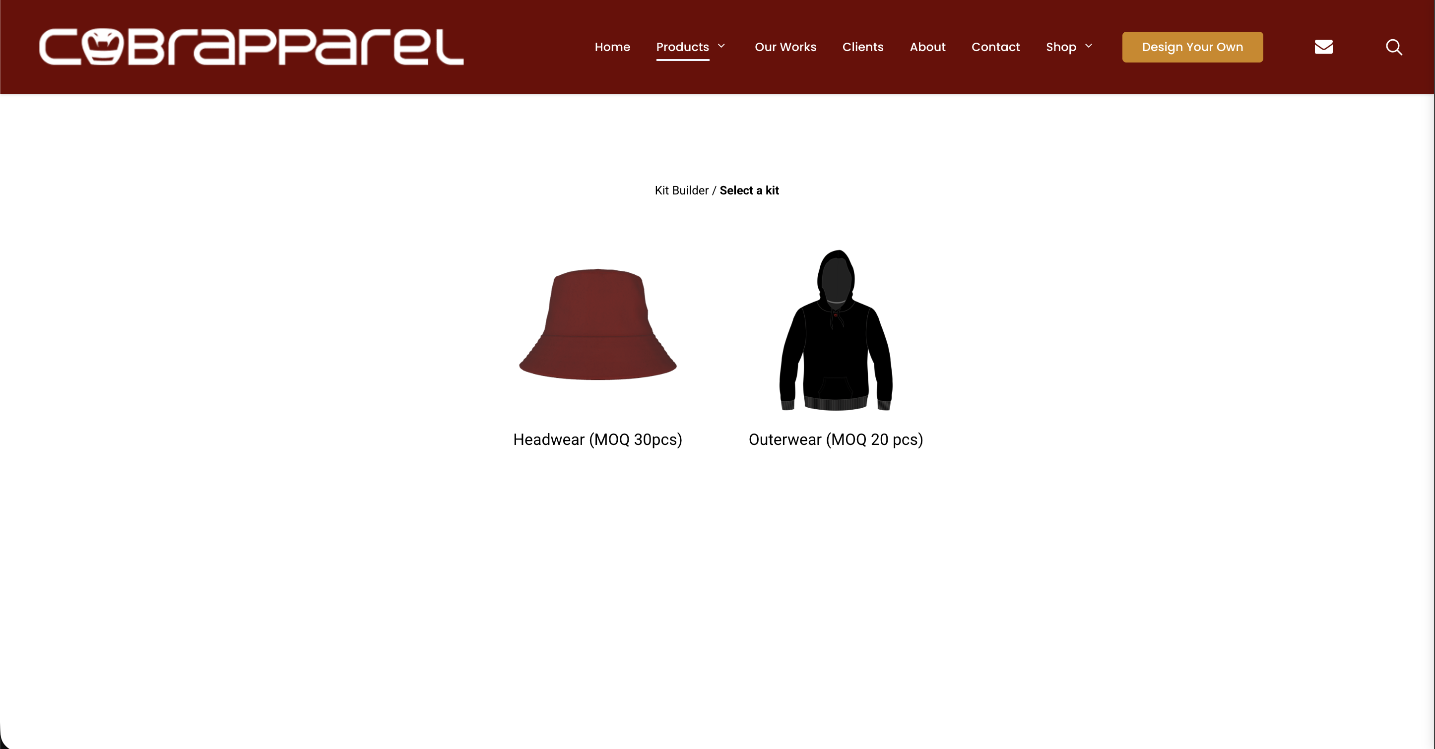 Cobrapparel Website media 2